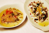 Acciughe gratinate e marinate